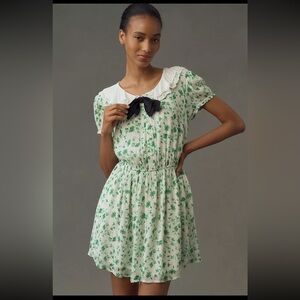 NWT Maeve Short Sleeve Collared Mini Dress